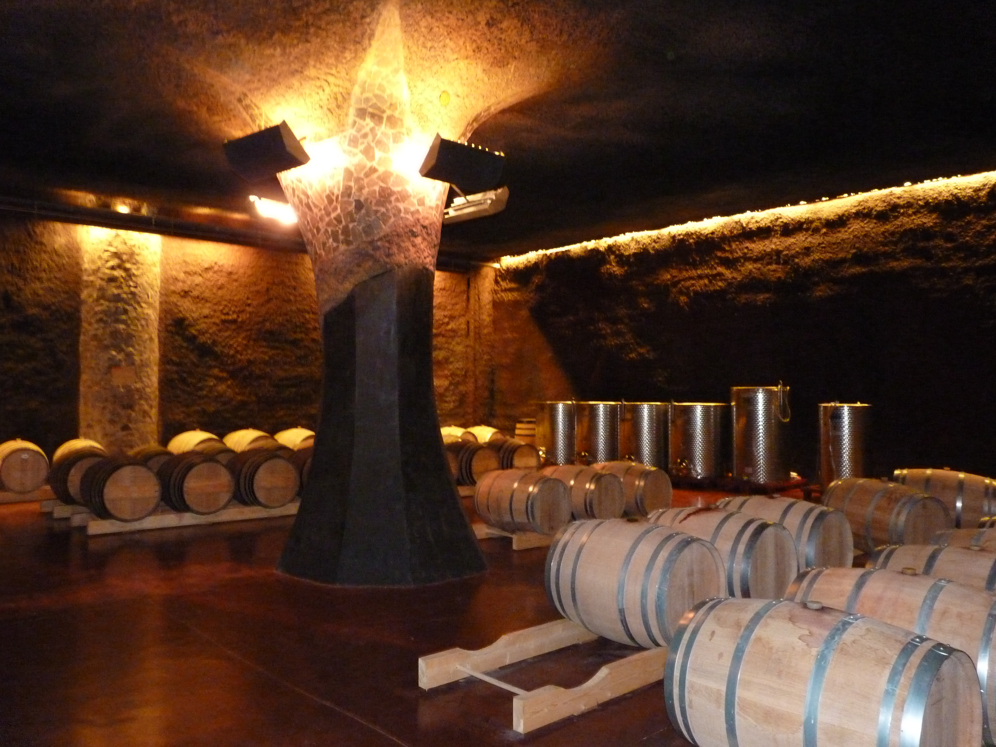 Mas Perinet Gaudi inspired barrel hall