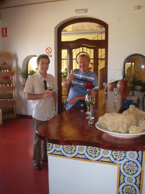 Tasting wines on Requena wine tour 