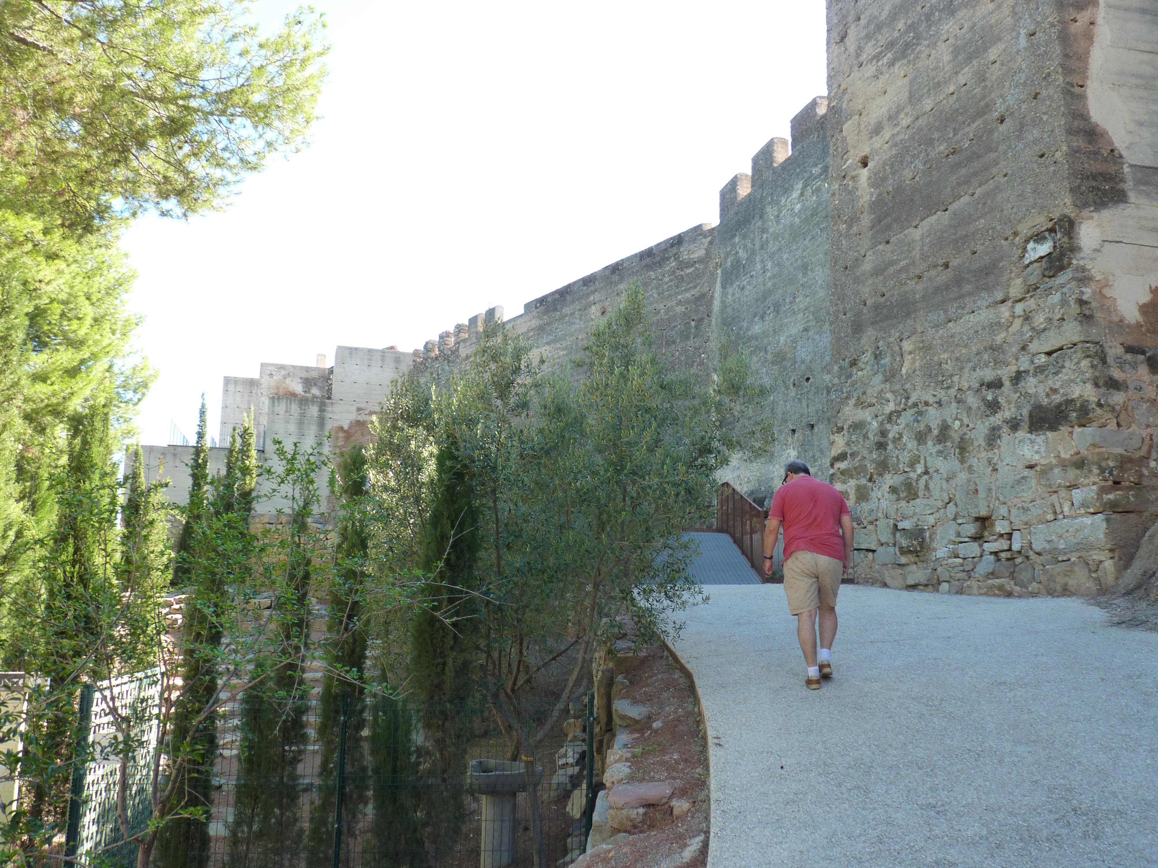 Walking the ramp to Castle gate